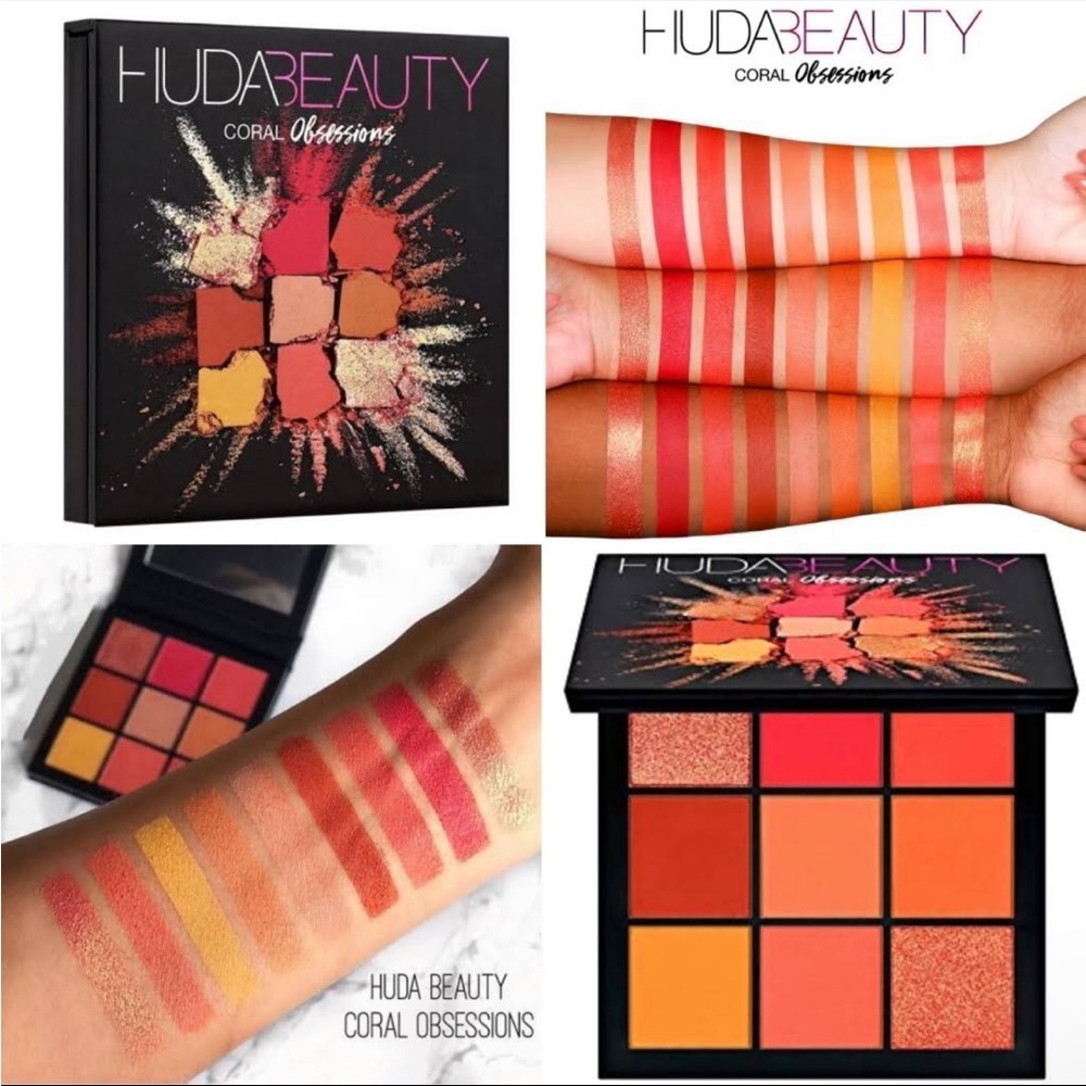 🌿 HUDA BEAUTY Coral Obsessions Palette - Picture 5 of 12